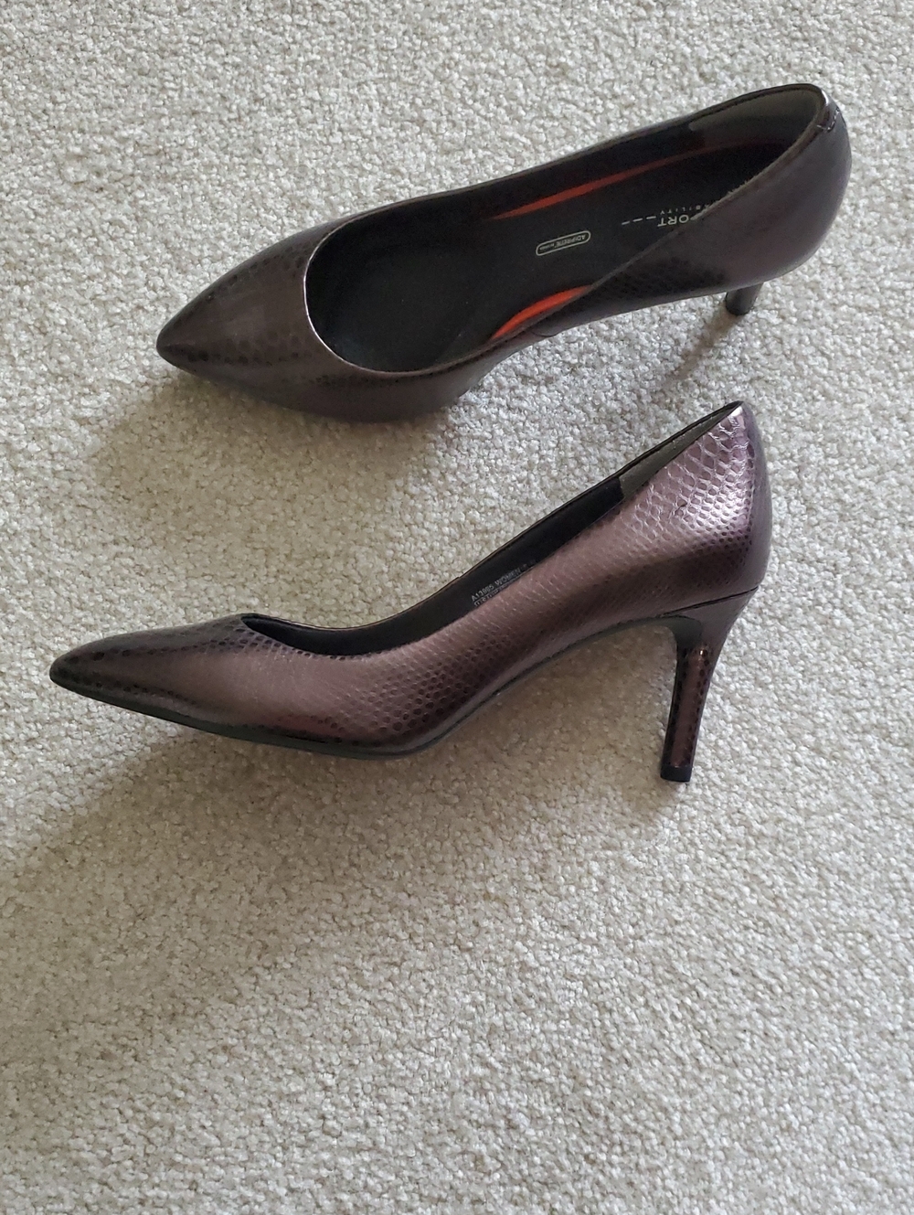 Rockport Metallic Brown Pointed-Toe Pumps